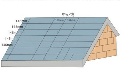 油毡瓦屋面弹线工序